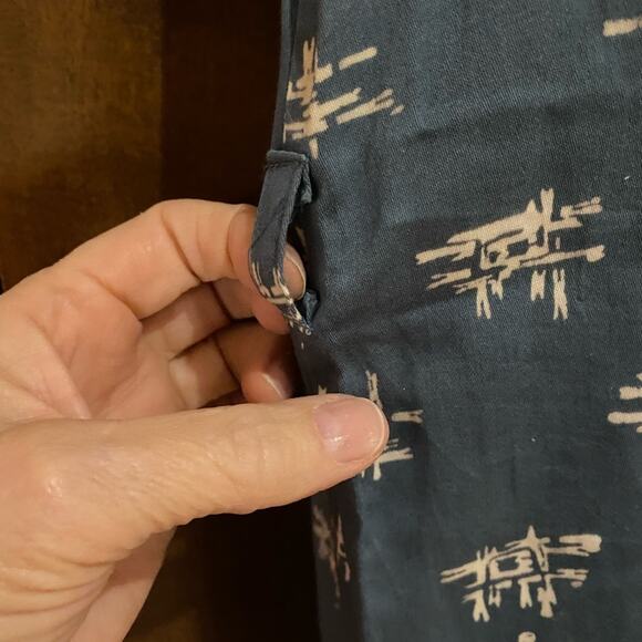 Passion Lillie 100% Organic Cotton Blue Juniper Print Summer Dress Medium - Picture 8 of 10